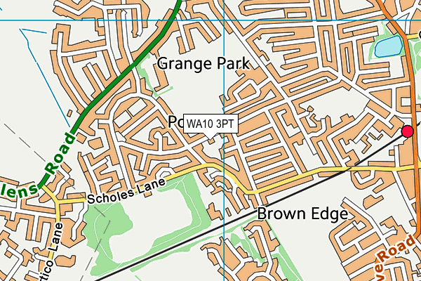 WA10 3PT map - OS VectorMap District (Ordnance Survey) WA10 3PT map - OS VectorMap District (Ordnance Survey)