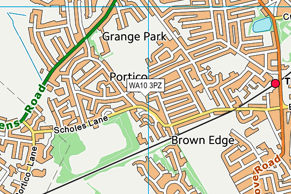 WA10 3PZ map - OS VectorMap District (Ordnance Survey) WA10 3PZ map - OS VectorMap District (Ordnance Survey)