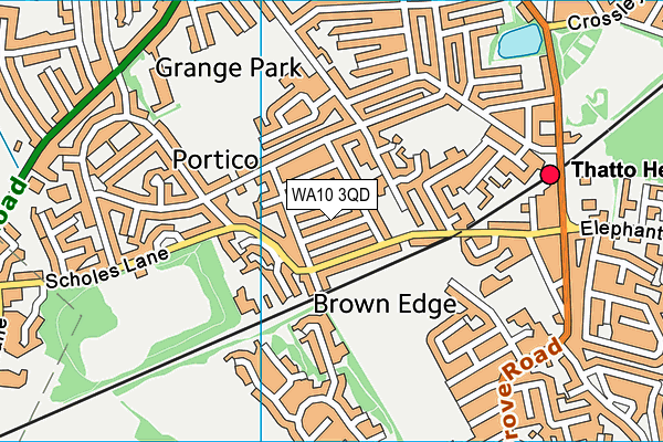 WA10 3QD map - OS VectorMap District (Ordnance Survey) WA10 3QD map - OS VectorMap District (Ordnance Survey)
