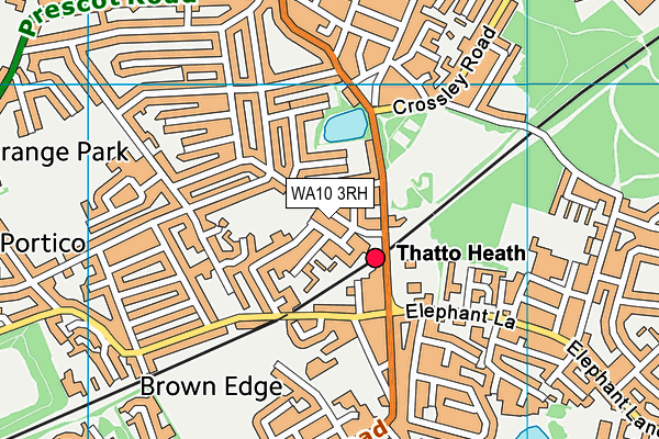 WA10 3RH map - OS VectorMap District (Ordnance Survey) WA10 3RH map - OS VectorMap District (Ordnance Survey)