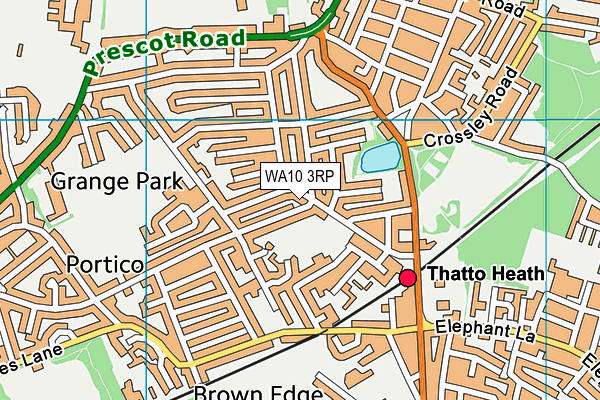 WA10 3RP map - OS VectorMap District (Ordnance Survey) WA10 3RP map - OS VectorMap District (Ordnance Survey)