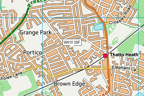 WA10 3SF map - OS VectorMap District (Ordnance Survey) WA10 3SF map - OS VectorMap District (Ordnance Survey)