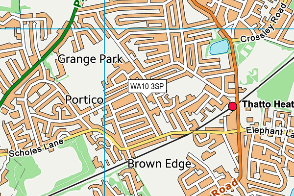 WA10 3SP map - OS VectorMap District (Ordnance Survey) WA10 3SP map - OS VectorMap District (Ordnance Survey)