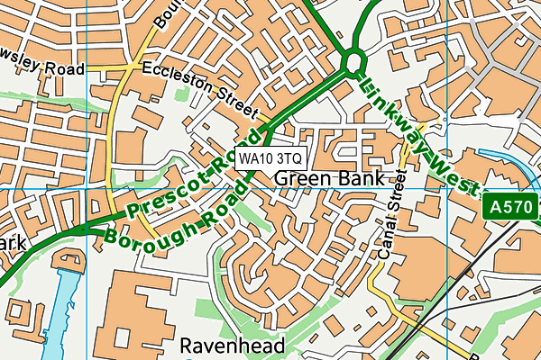 WA10 3TQ map - OS VectorMap District (Ordnance Survey) WA10 3TQ map - OS VectorMap District (Ordnance Survey)