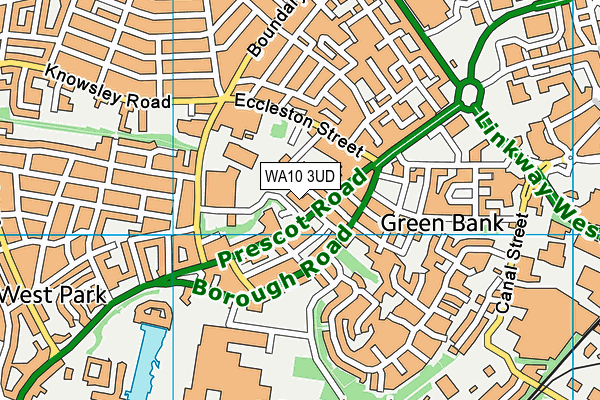 WA10 3UD map - OS VectorMap District (Ordnance Survey) WA10 3UD map - OS VectorMap District (Ordnance Survey)