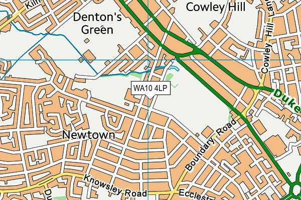 WA10 4LP map - OS VectorMap District (Ordnance Survey) WA10 4LP map - OS VectorMap District (Ordnance Survey)
