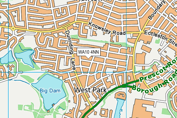 WA10 4NN map - OS VectorMap District (Ordnance Survey) WA10 4NN map - OS VectorMap District (Ordnance Survey)
