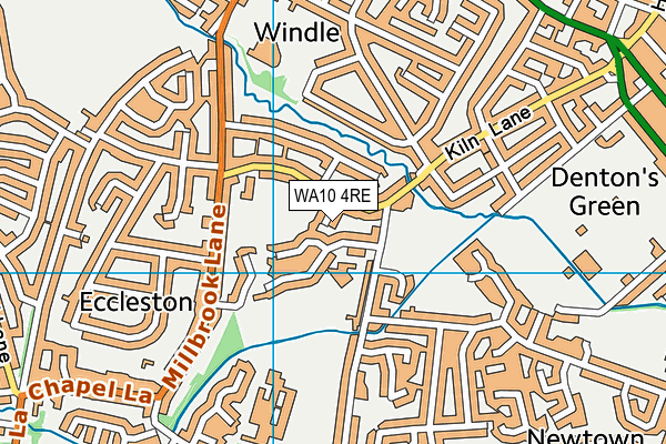 WA10 4RE map - OS VectorMap District (Ordnance Survey) WA10 4RE map - OS VectorMap District (Ordnance Survey)