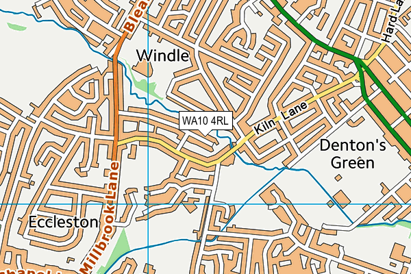 WA10 4RL map - OS VectorMap District (Ordnance Survey) WA10 4RL map - OS VectorMap District (Ordnance Survey)
