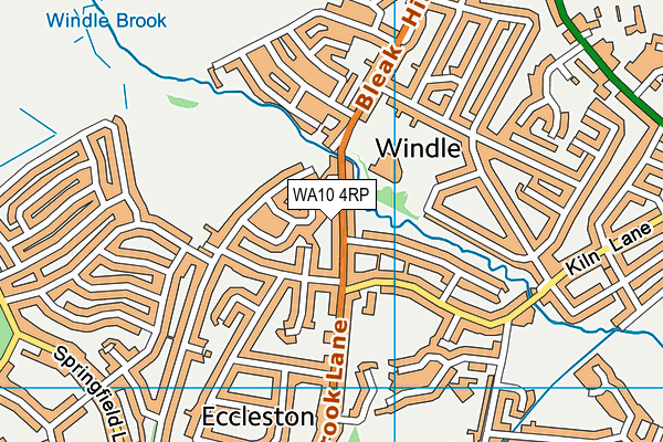 WA10 4RP map - OS VectorMap District (Ordnance Survey) WA10 4RP map - OS VectorMap District (Ordnance Survey)