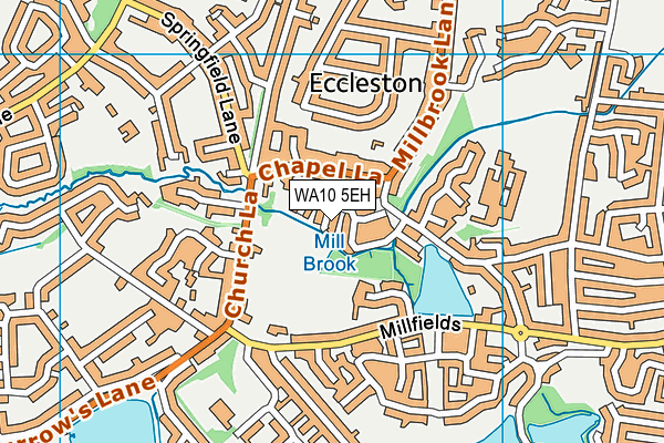 WA10 5EH map - OS VectorMap District (Ordnance Survey) WA10 5EH map - OS VectorMap District (Ordnance Survey)