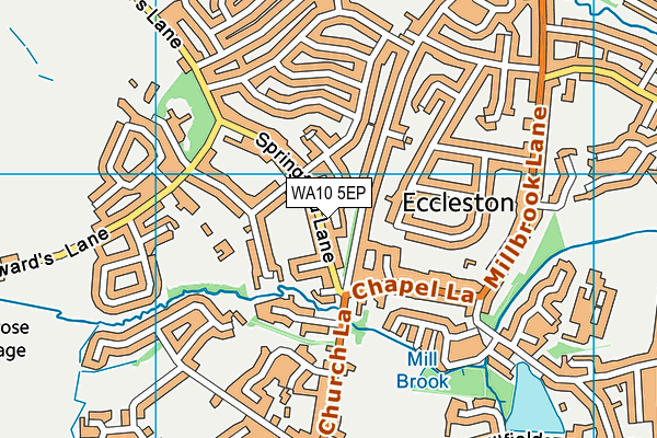WA10 5EP map - OS VectorMap District (Ordnance Survey) WA10 5EP map - OS VectorMap District (Ordnance Survey)