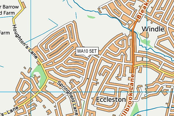 WA10 5ET map - OS VectorMap District (Ordnance Survey) WA10 5ET map - OS VectorMap District (Ordnance Survey)