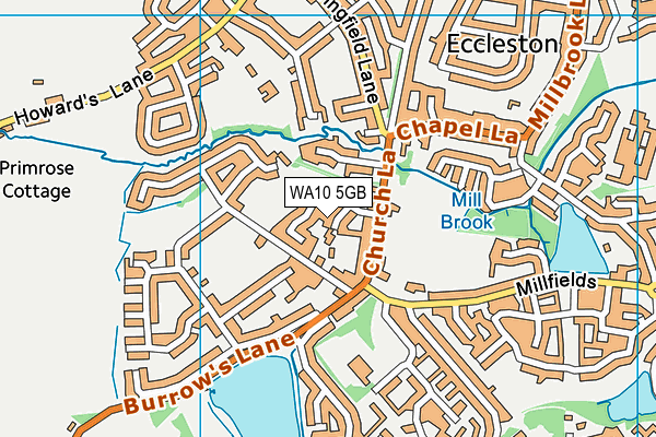 WA10 5GB map - OS VectorMap District (Ordnance Survey) WA10 5GB map - OS VectorMap District (Ordnance Survey)