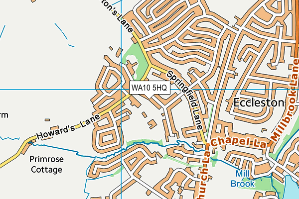 WA10 5HQ map - OS VectorMap District (Ordnance Survey)