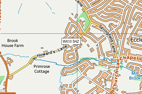 WA10 5HZ map - OS VectorMap District (Ordnance Survey) WA10 5HZ map - OS VectorMap District (Ordnance Survey)