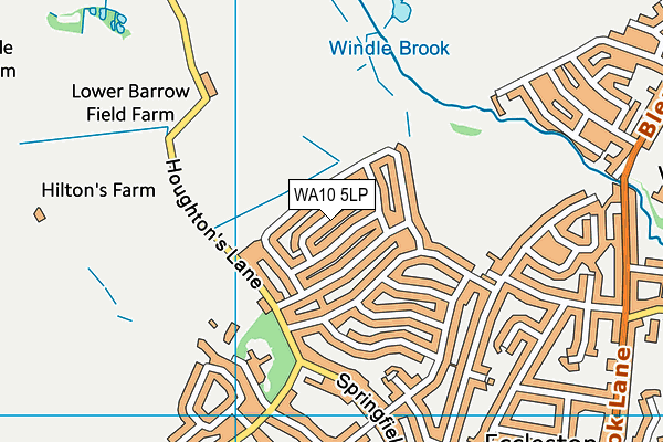 WA10 5LP map - OS VectorMap District (Ordnance Survey) WA10 5LP map - OS VectorMap District (Ordnance Survey)