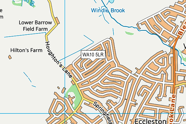 WA10 5LR map - OS VectorMap District (Ordnance Survey) WA10 5LR map - OS VectorMap District (Ordnance Survey)