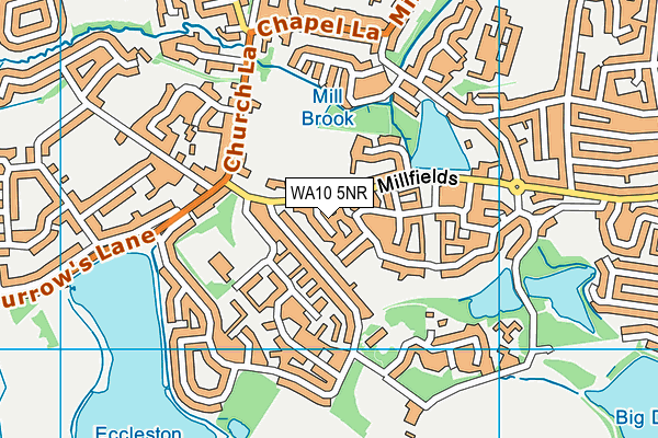WA10 5NR map - OS VectorMap District (Ordnance Survey) WA10 5NR map - OS VectorMap District (Ordnance Survey)