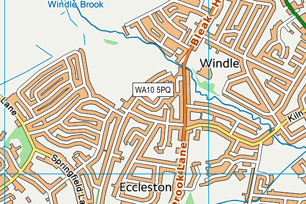 WA10 5PQ map - OS VectorMap District (Ordnance Survey) WA10 5PQ map - OS VectorMap District (Ordnance Survey)