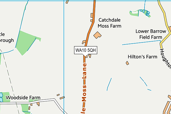 WA10 5QH map - OS VectorMap District (Ordnance Survey) WA10 5QH map - OS VectorMap District (Ordnance Survey)