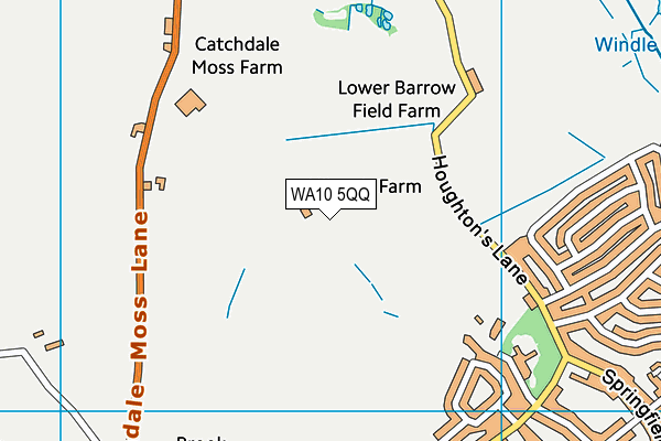 WA10 5QQ map - OS VectorMap District (Ordnance Survey) WA10 5QQ map - OS VectorMap District (Ordnance Survey)
