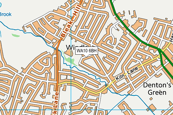 WA10 6BH map - OS VectorMap District (Ordnance Survey) WA10 6BH map - OS VectorMap District (Ordnance Survey)