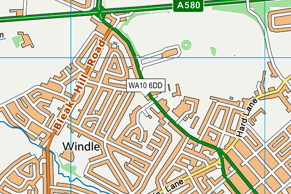 WA10 6DD map - OS VectorMap District (Ordnance Survey) WA10 6DD map - OS VectorMap District (Ordnance Survey)