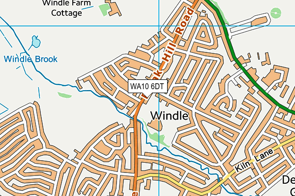 WA10 6DT map - OS VectorMap District (Ordnance Survey) WA10 6DT map - OS VectorMap District (Ordnance Survey)