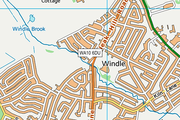WA10 6DU map - OS VectorMap District (Ordnance Survey) WA10 6DU map - OS VectorMap District (Ordnance Survey)