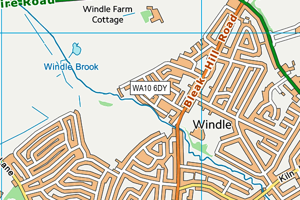 WA10 6DY map - OS VectorMap District (Ordnance Survey) WA10 6DY map - OS VectorMap District (Ordnance Survey)