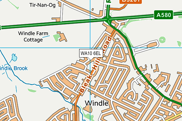WA10 6EL map - OS VectorMap District (Ordnance Survey) WA10 6EL map - OS VectorMap District (Ordnance Survey)