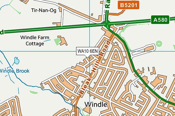 WA10 6EN map - OS VectorMap District (Ordnance Survey) WA10 6EN map - OS VectorMap District (Ordnance Survey)