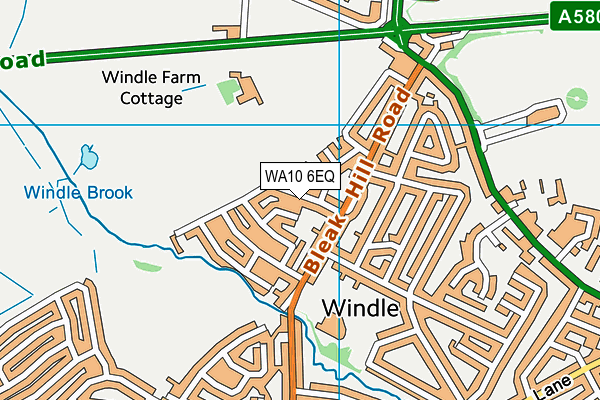 WA10 6EQ map - OS VectorMap District (Ordnance Survey) WA10 6EQ map - OS VectorMap District (Ordnance Survey)