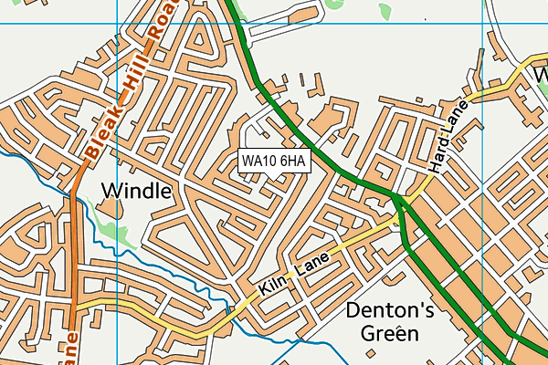 WA10 6HA map - OS VectorMap District (Ordnance Survey) WA10 6HA map - OS VectorMap District (Ordnance Survey)