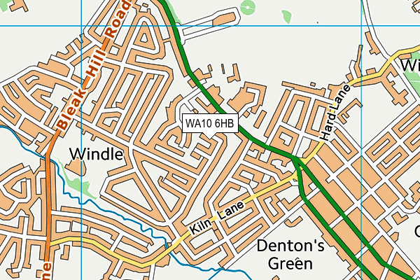WA10 6HB map - OS VectorMap District (Ordnance Survey) WA10 6HB map - OS VectorMap District (Ordnance Survey)