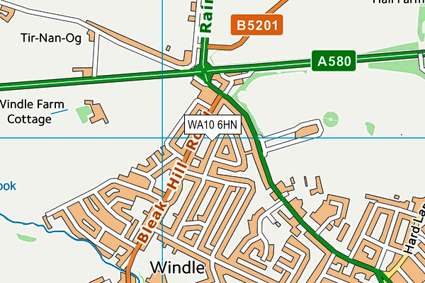 WA10 6HN map - OS VectorMap District (Ordnance Survey) WA10 6HN map - OS VectorMap District (Ordnance Survey)
