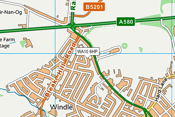 WA10 6HP map - OS VectorMap District (Ordnance Survey) WA10 6HP map - OS VectorMap District (Ordnance Survey)