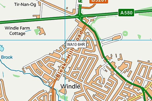 WA10 6HR map - OS VectorMap District (Ordnance Survey) WA10 6HR map - OS VectorMap District (Ordnance Survey)
