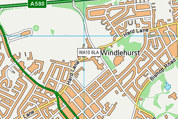WA10 6LA map - OS VectorMap District (Ordnance Survey) WA10 6LA map - OS VectorMap District (Ordnance Survey)