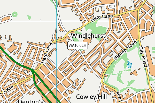 WA10 6LH map - OS VectorMap District (Ordnance Survey) WA10 6LH map - OS VectorMap District (Ordnance Survey)