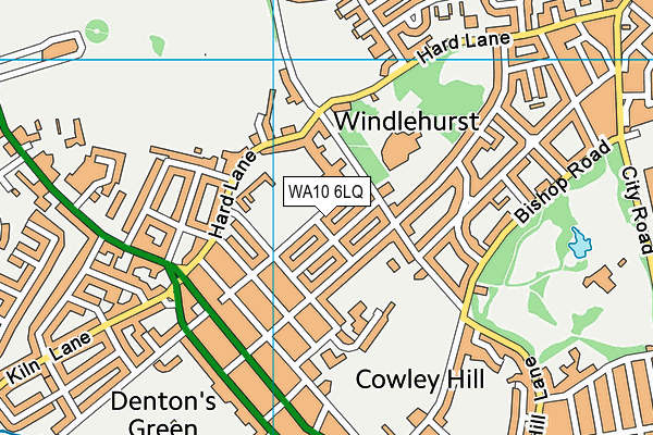 WA10 6LQ map - OS VectorMap District (Ordnance Survey) WA10 6LQ map - OS VectorMap District (Ordnance Survey)