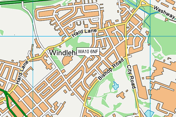 WA10 6NF map - OS VectorMap District (Ordnance Survey) WA10 6NF map - OS VectorMap District (Ordnance Survey)