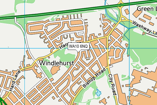 WA10 6NQ map - OS VectorMap District (Ordnance Survey) WA10 6NQ map - OS VectorMap District (Ordnance Survey)