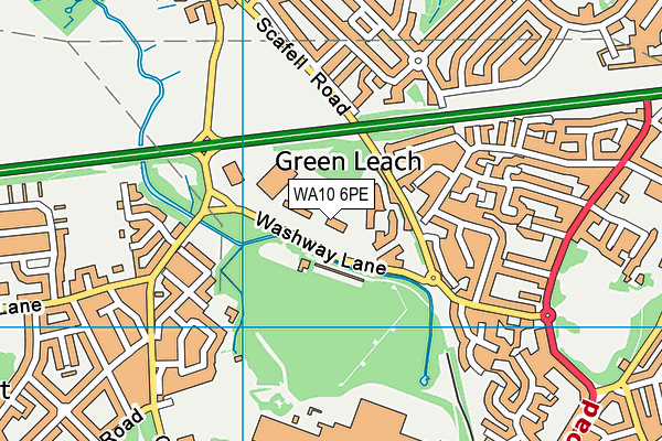 WA10 6PE map - OS VectorMap District (Ordnance Survey) WA10 6PE map - OS VectorMap District (Ordnance Survey)