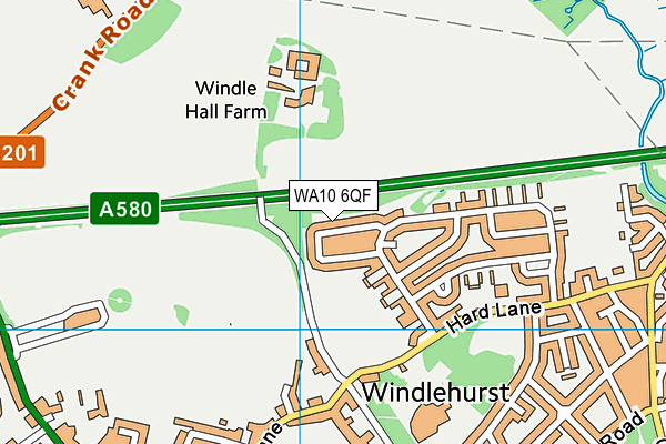 WA10 6QF map - OS VectorMap District (Ordnance Survey) WA10 6QF map - OS VectorMap District (Ordnance Survey)