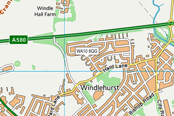 WA10 6QG map - OS VectorMap District (Ordnance Survey) WA10 6QG map - OS VectorMap District (Ordnance Survey)