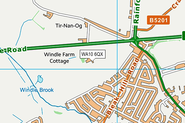 WA10 6QX map - OS VectorMap District (Ordnance Survey) WA10 6QX map - OS VectorMap District (Ordnance Survey)