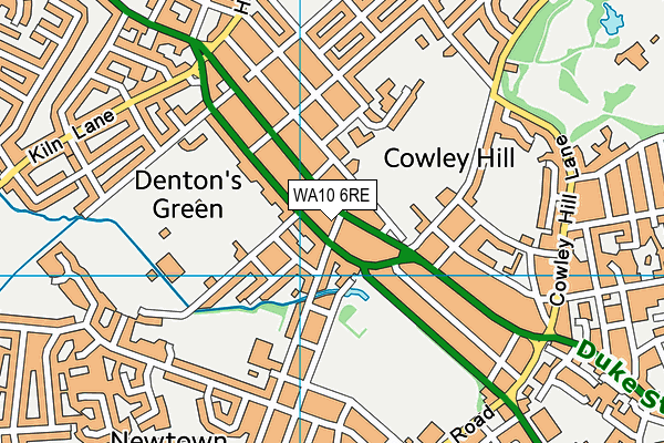 WA10 6RE map - OS VectorMap District (Ordnance Survey) WA10 6RE map - OS VectorMap District (Ordnance Survey)
