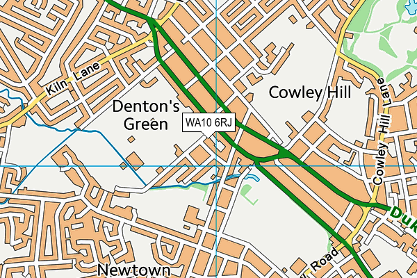 WA10 6RJ map - OS VectorMap District (Ordnance Survey) WA10 6RJ map - OS VectorMap District (Ordnance Survey)